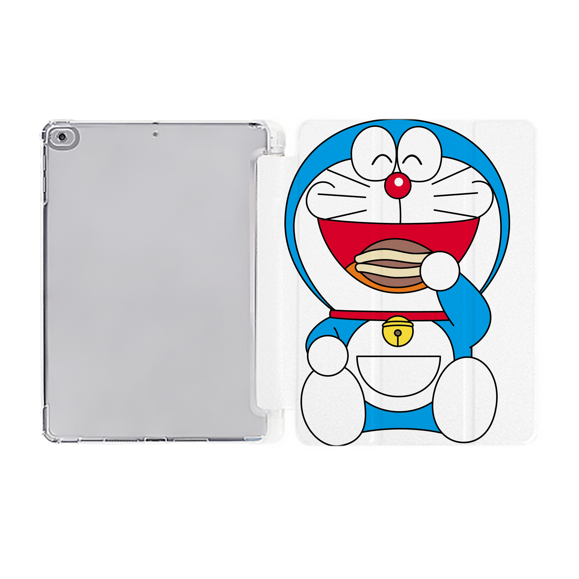 （画像用） ドラえもん Doraemon IPad ケース ペン収納付き 三つ折りスタンド PUレザー×シリコン 対応機種9.5/10.5/10.9インチ